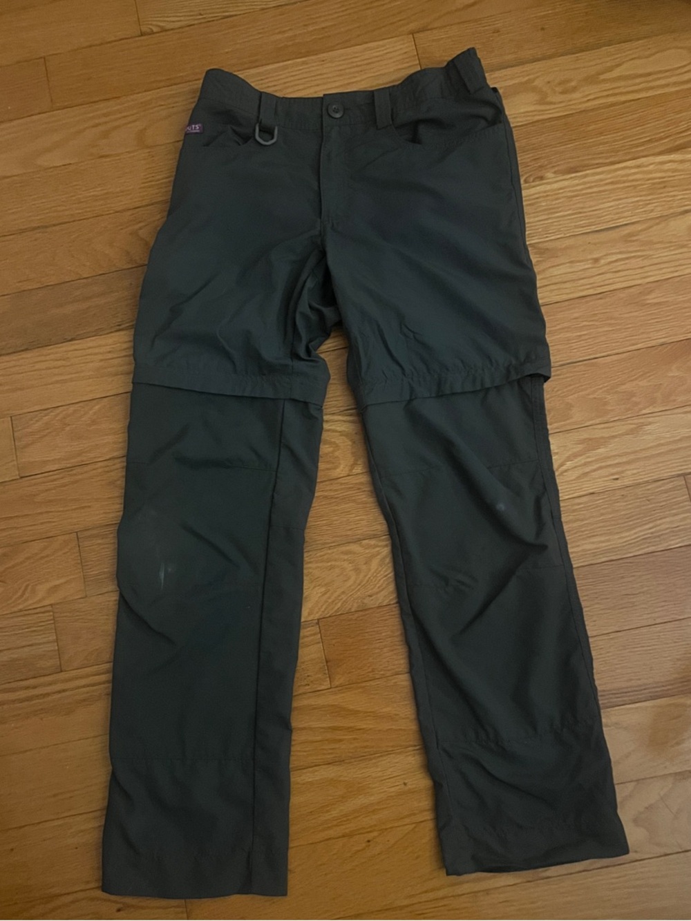 Scout Girl's Convertible Outdoor Pants - Dark Gray